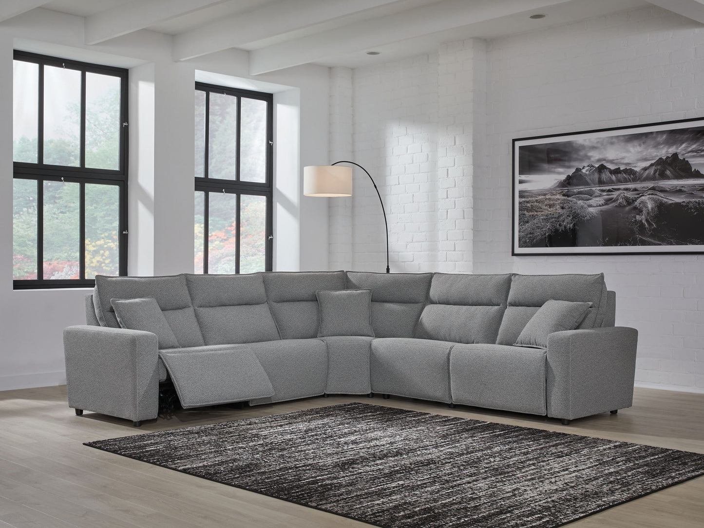 Modmax II - Reclining Sectional - Salt And Pepper