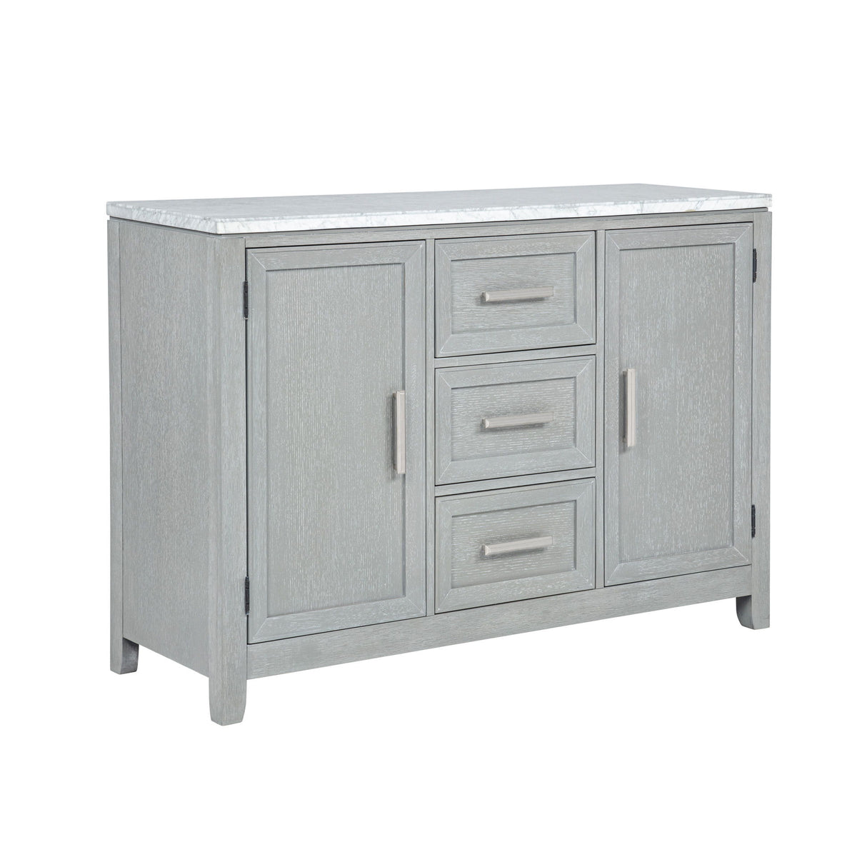 Fiona - Marble Top Dining Buffet / Server - Mist Gray