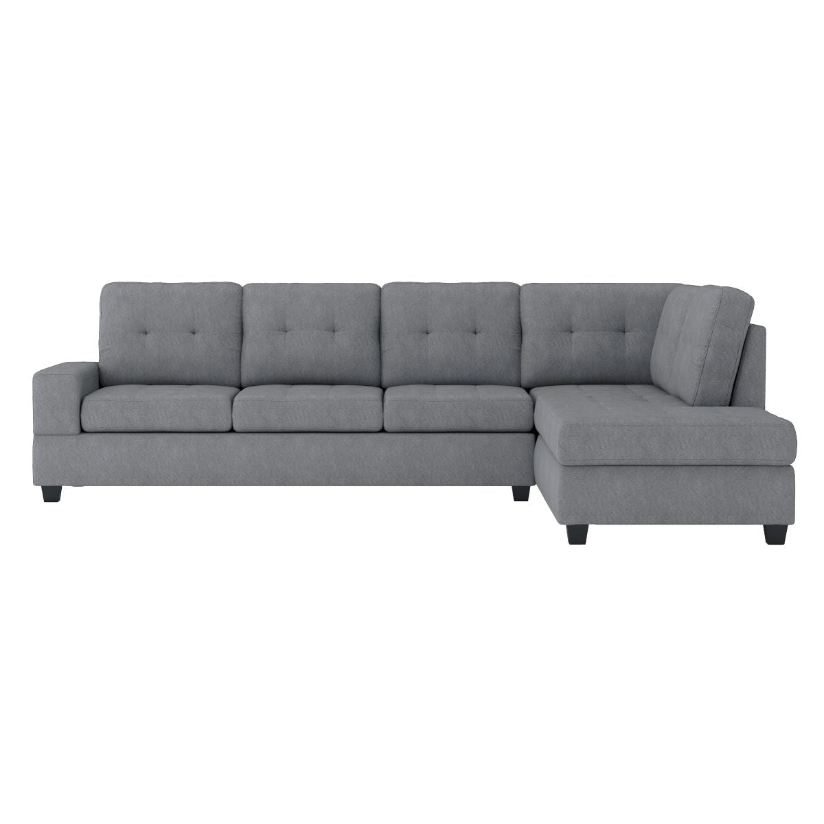 Maston - 3 Piece Reversible Sectional With Drop-Down Cup Holders And Storage Ottoman
