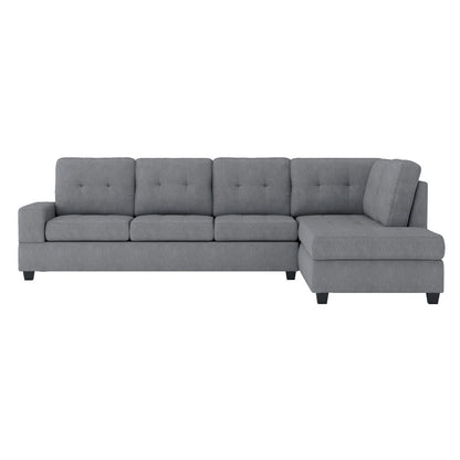 Maston - 3 Piece Reversible Sectional With Drop-Down Cup Holders And Storage Ottoman