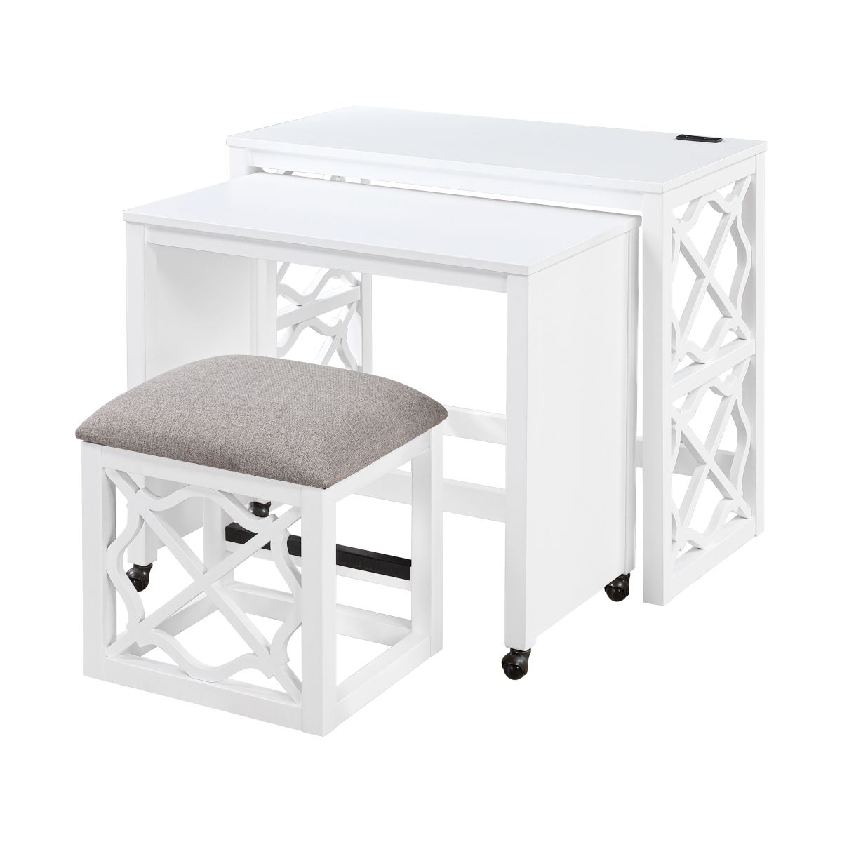 Salina - 3 Piece Pack Desks With Stool Set