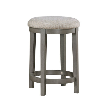 Auburndale - Counter Height Stool (Set of 2) - Dark Gray / Beige