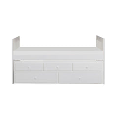 Galen - Twin/Twin Trundle Bed - White