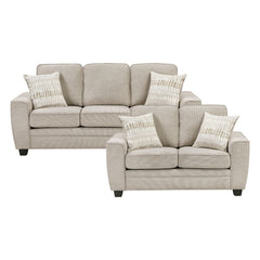 Zander - Sofa & Loveseat - Taupe