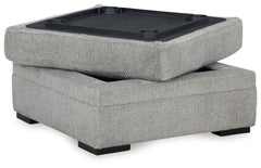 Casselbury - Ottoman With Storage - Cement