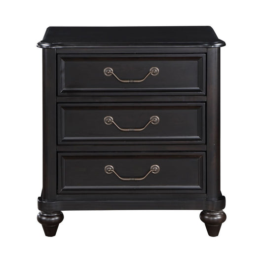 Herman - Nightstand - Charcoal Brown