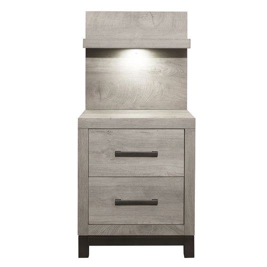 Zephyr - Nightstand With Wall Panel