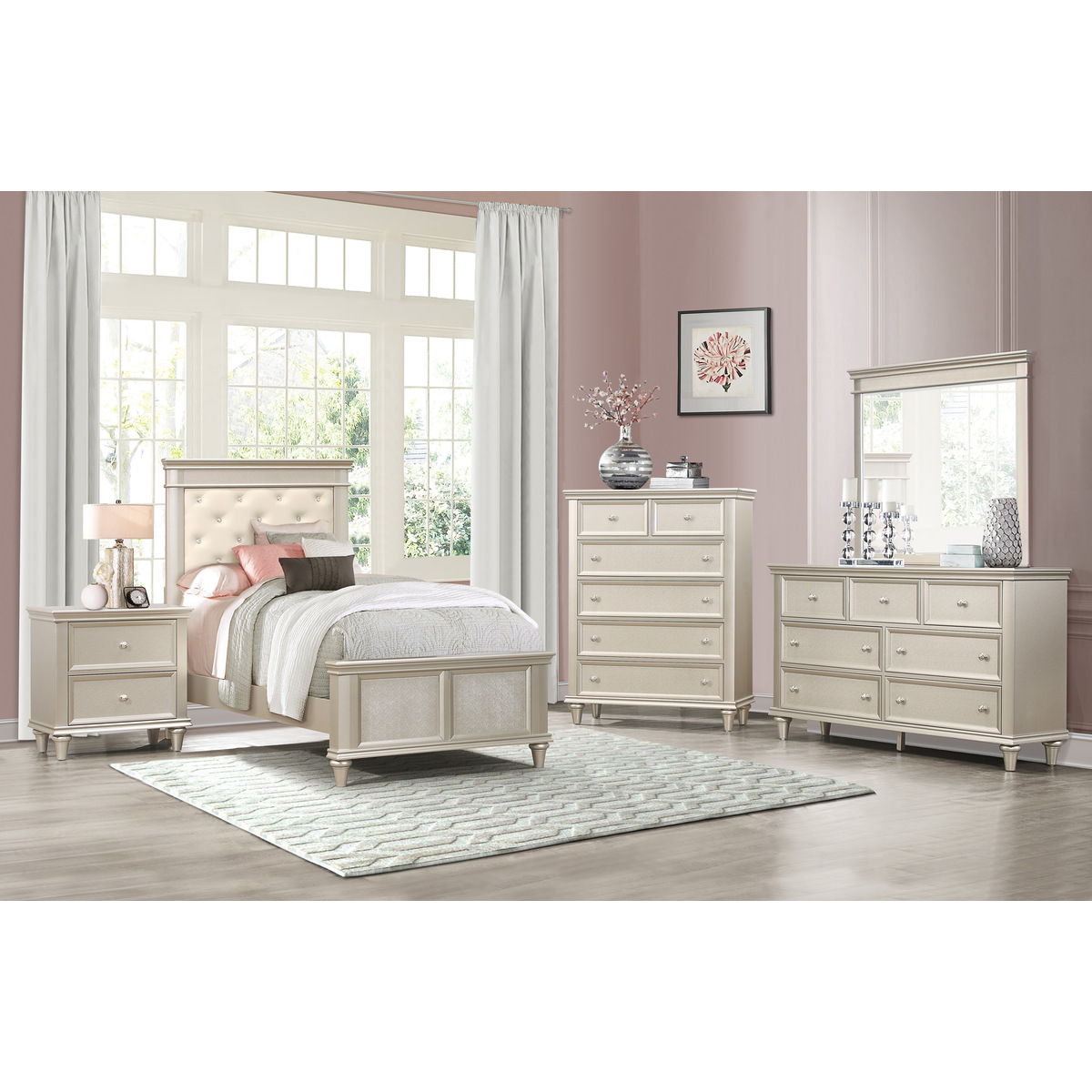 Celandine - Dresser - Gold / Silver / Champagne