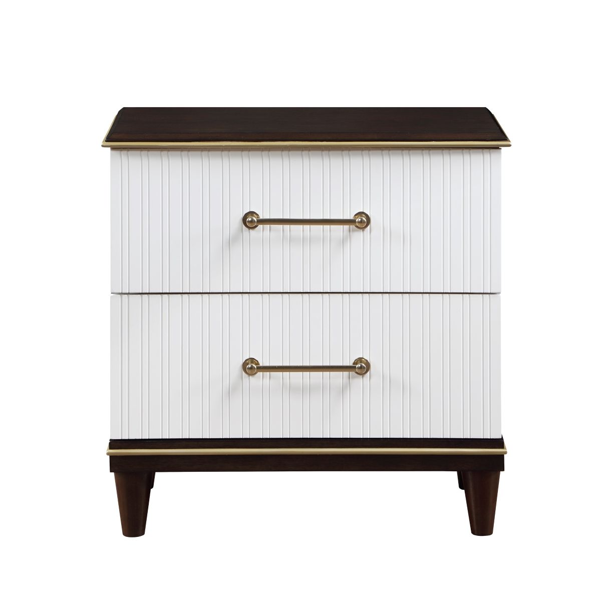 Niles - Nightstand - White / Cherry