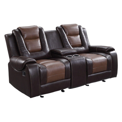 Briscoe - Double Glider Reclining Loveseat With Center Console