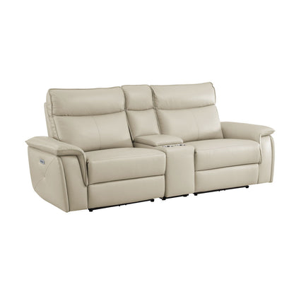 Maroni - Power Double Reclining Loveseat With Center Console And Power Headrests