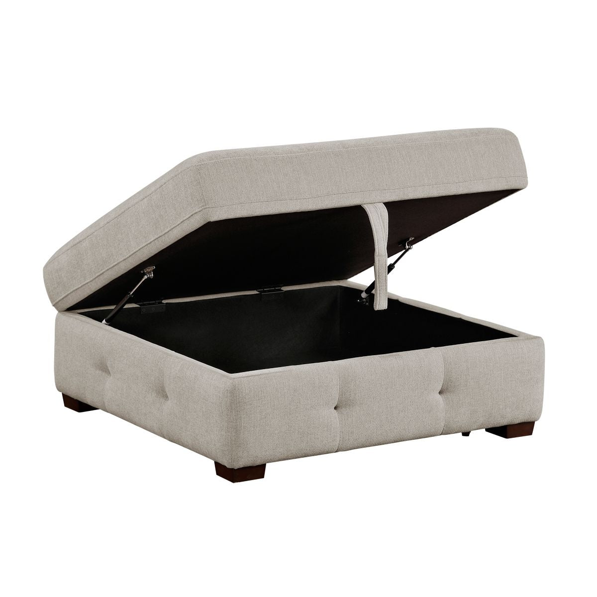 Raife - Storage Ottoman - Taupe