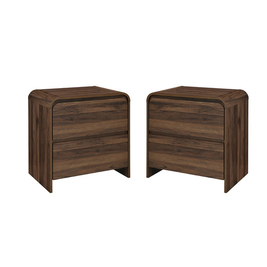 Mara - Two Drawer End Table / Bedside Table (Set of 2)