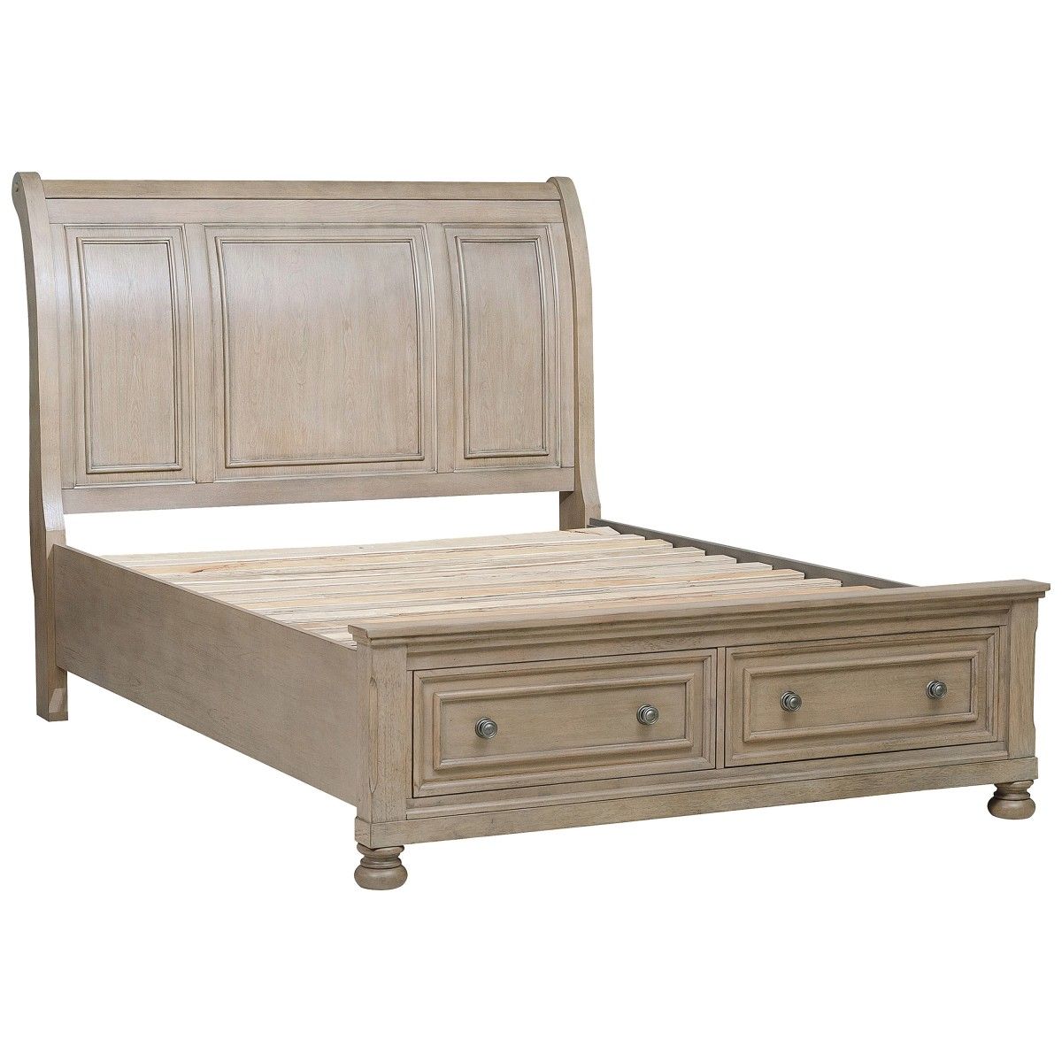 Bethel - Platform Bed With Footboard Storage