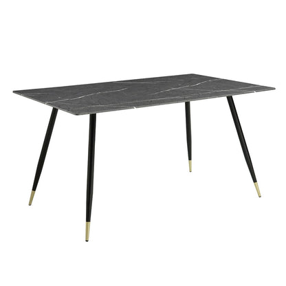 Clemente - 5 Piece Dining Room Set (Table & 4 Side Chairs) - Black