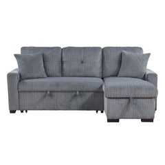 Rhett - 3 Piece Reversible Sectional With Pull-Out Bed And Hidden Storage