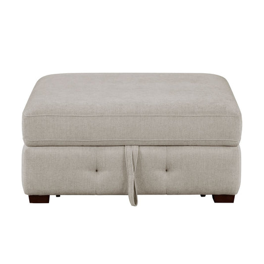 Raife - Storage Ottoman - Taupe