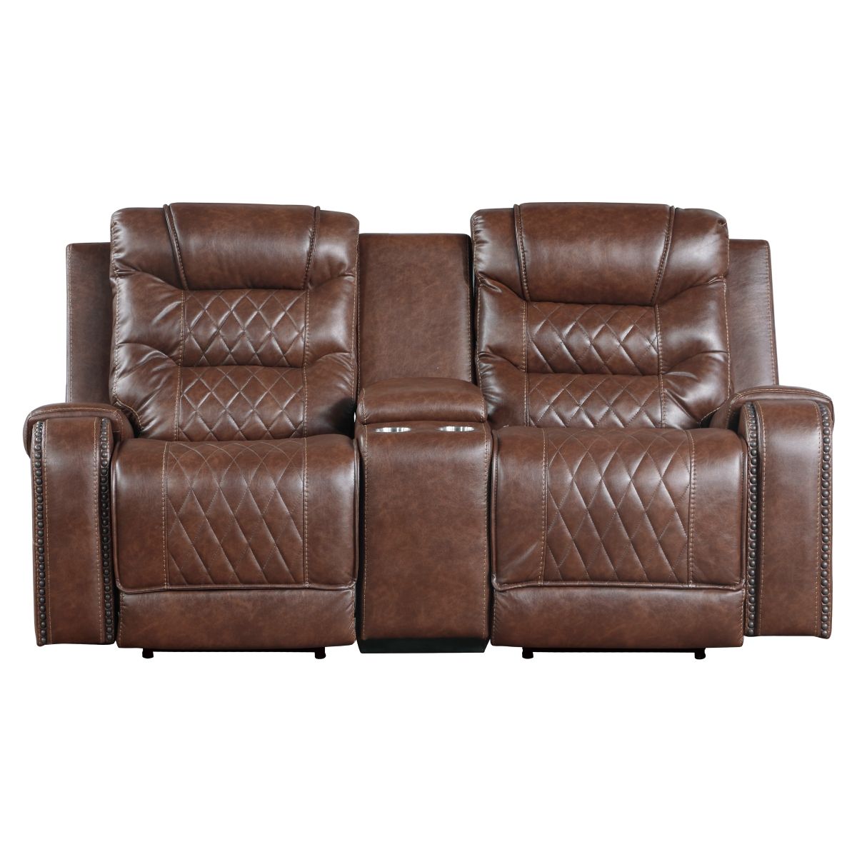 Putnam - Power Double Reclining Loveseat With Center Console, Receptacles And USB Ports