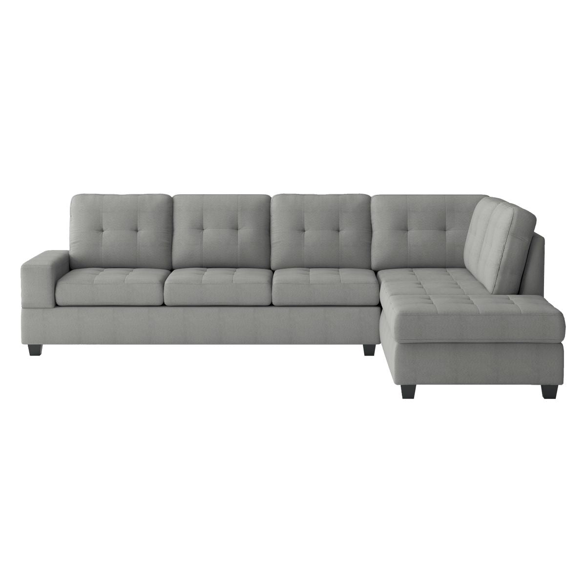 Maston - 3 Piece Reversible Sectional With Drop-Down Cup Holders And Storage Ottoman