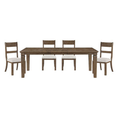 Quinn - 5 Piece Set (Table & 4 Side Chairs) - Dark Brown