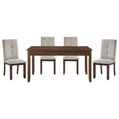 Binghampton - 5 Piece Dining Room Set (Table & 4 Side Chairs) - Moonstone