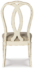 Realyn - Dining UPH Side Chair (Set of 2) - Ribbonback - Chipped White