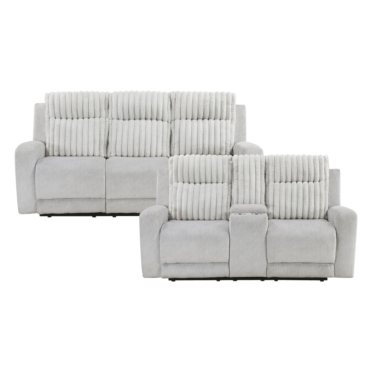 Benton - Sofa & Loveseat - Gray