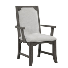 Lisbon - Dining Arm Chair (Set of 2) - Gray