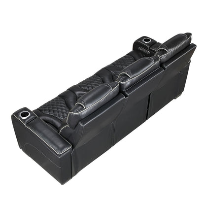 Apex - Power Double Reclining Sofa With Center Drop-Down Cup Holders, Power Headrests, Storage Arms With Cup Holders, Reading Lights, Wireless Charger, Air Massage And Heat, LED Lighting And Charging Ports