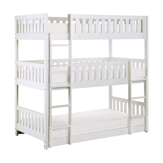 Galen - Triple Bunk Bed - White