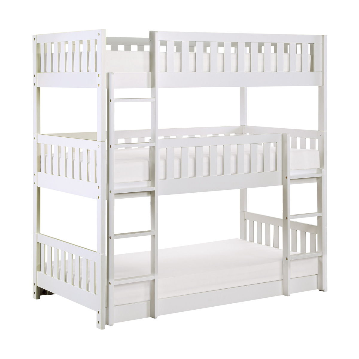 Galen - Triple Bunk Bed - White