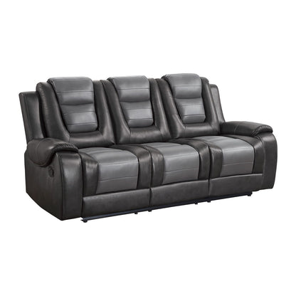 Briscoe - Double Reclining Sofa With Center Drop-Down Cup Holders