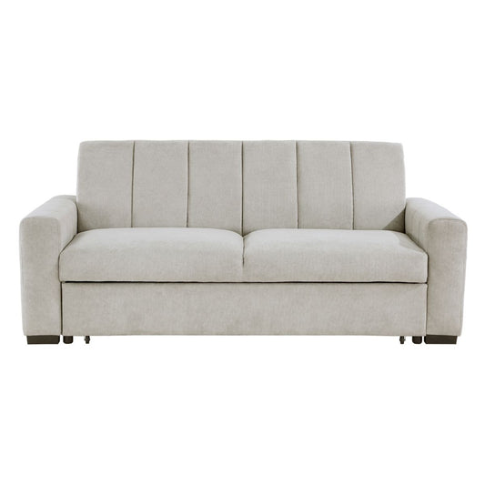 Michah - Convertible Sofa With Pull-Out Bed - Light Gray