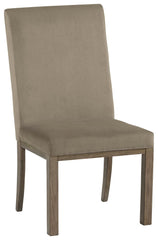 Chrestner - Dining UPH Side Chair (Set of 2) - Gray / Brown