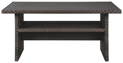Easy Isle - RECT Multi-Use Table - Dark Brown / Beige