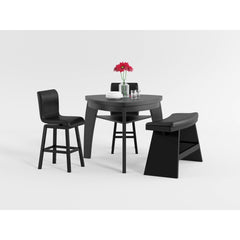 Hillshaw - Swivel Pub Height Chair (Set of 2) - Dark Brown