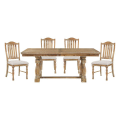 Weatherford - 5 Piece Set (Table & 4 Side Chairs) - Natural / Gray