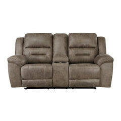 Hazen - Double Reclining Loveseat With Center Console - Brown