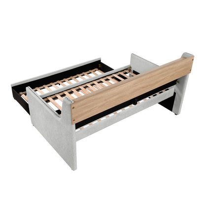 Baxter - Daybed With Trundle - Light Gray