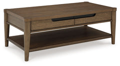 Roanhowe - Rectangular Cocktail Table - Brown