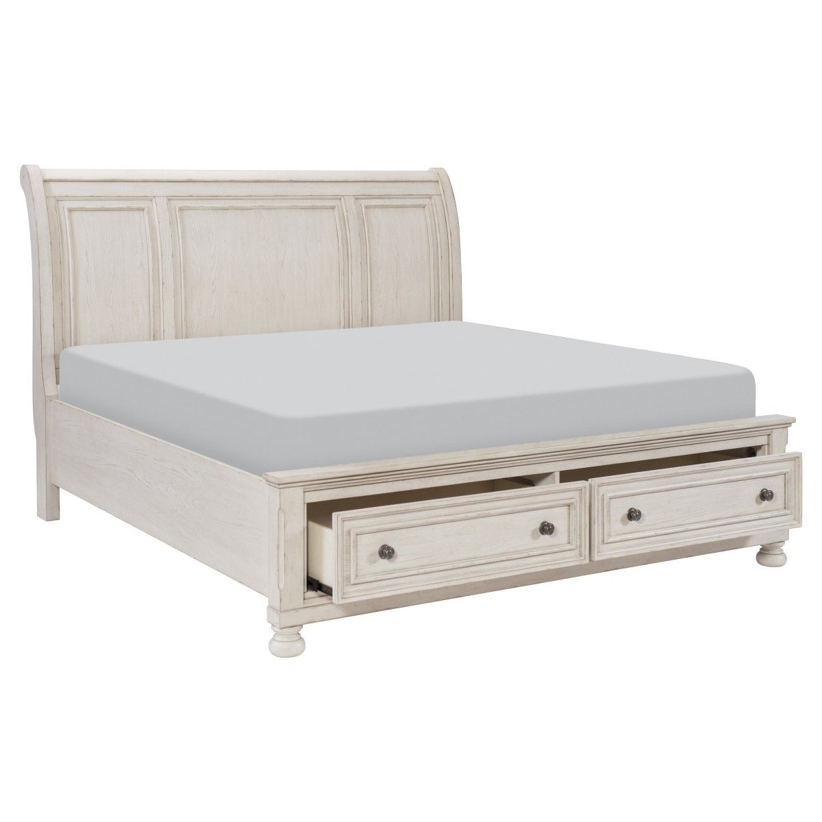 Bethel - Platform Bed With Footboard Storage