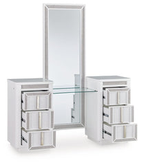 Chalanna - Vanity With Mirror - White
