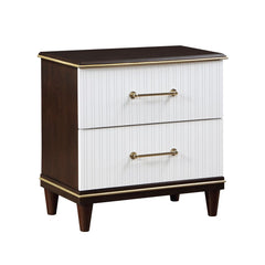 Niles - Nightstand - White / Cherry