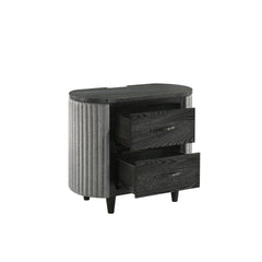 Skyline - 2 Drawer Nightstand - Onyx