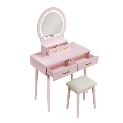 Camilla - Vanity Dresser With Mirror And Stool