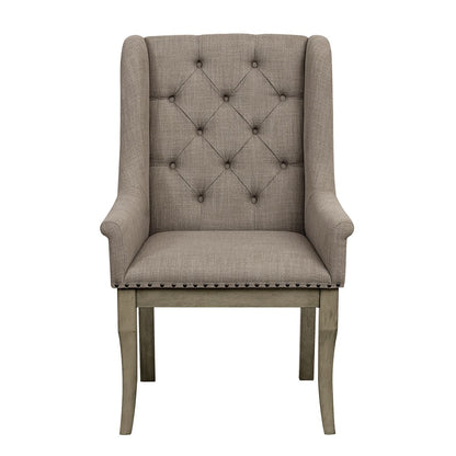 Vermillion - Arm Chair (Set of 2) - Taupe