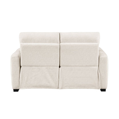 Vera - Power Double Reclining Loveseat With USB Charging Ports - Beige