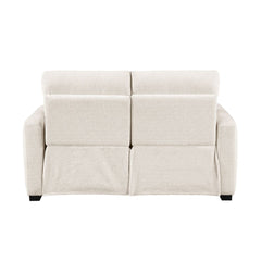 Vera - Power Double Reclining Loveseat With USB Charging Ports - Beige