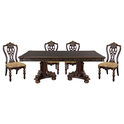 Catalonia - 5 Piece Dining Room Set (Table & 4 Side Chairs) - Cherry