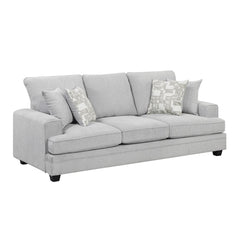 Sarah - Sofa & Loveseat - Pearl Silver